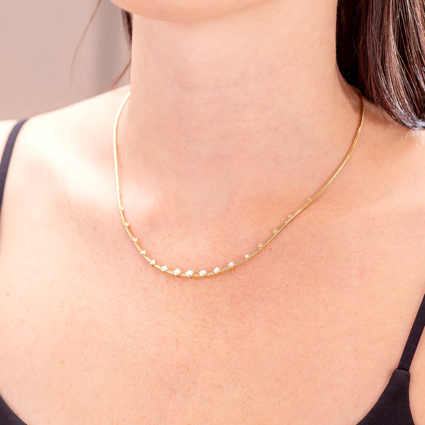 Fernando Jorge 'Parallel' Diamonds on Chain Necklace