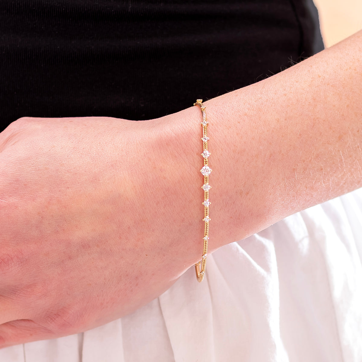 Fernando Jorge 'Parallel' Diamonds on Chain Bracelet