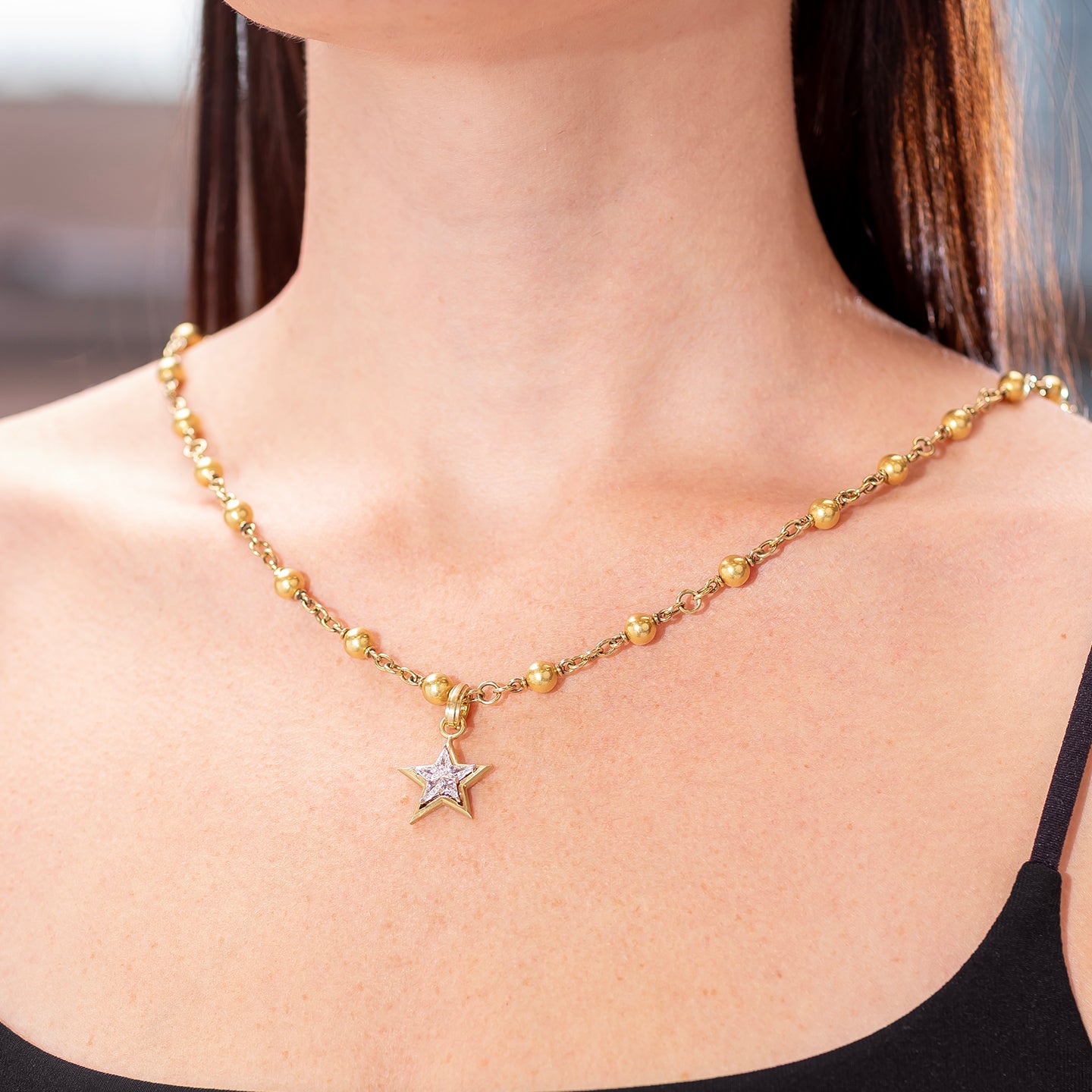 Sylva & Cie Diamond Star Pendant