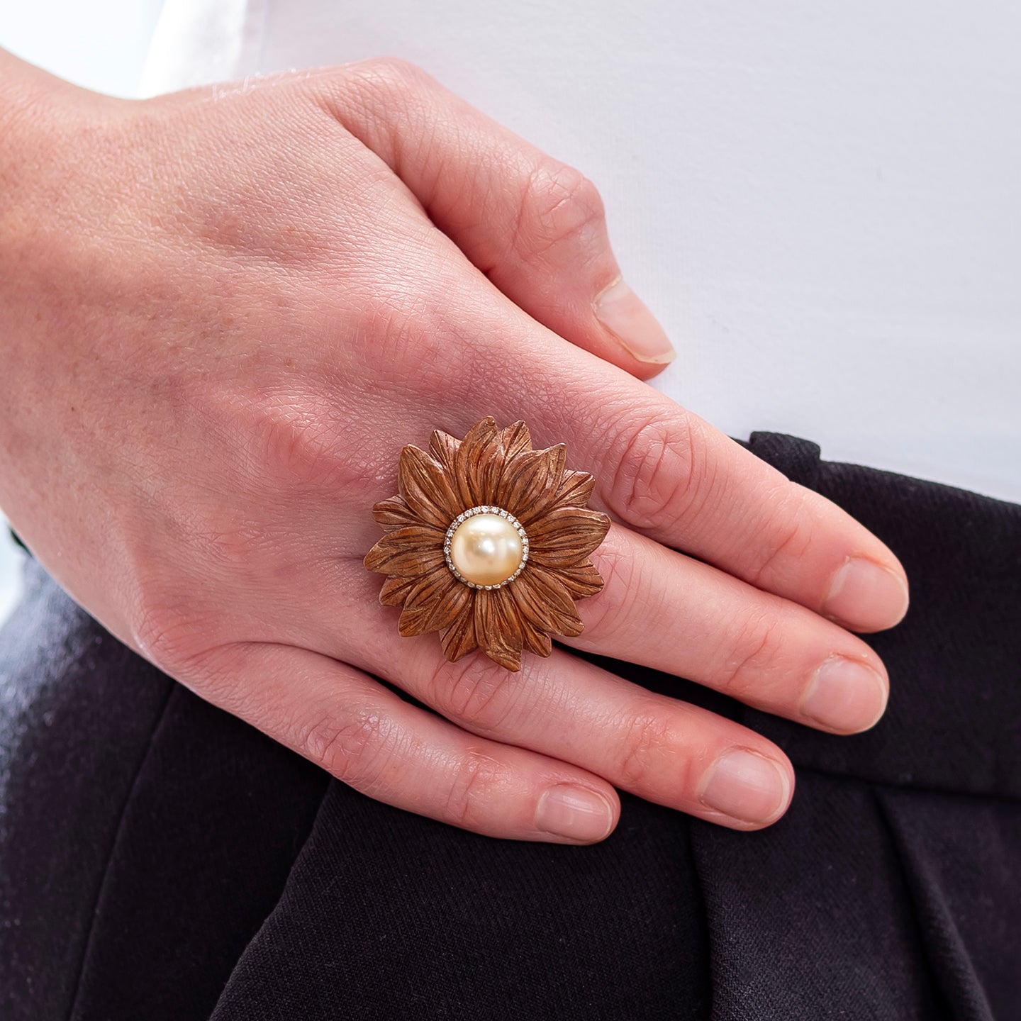 Silvia Furmanovich Carved Flower Ring
