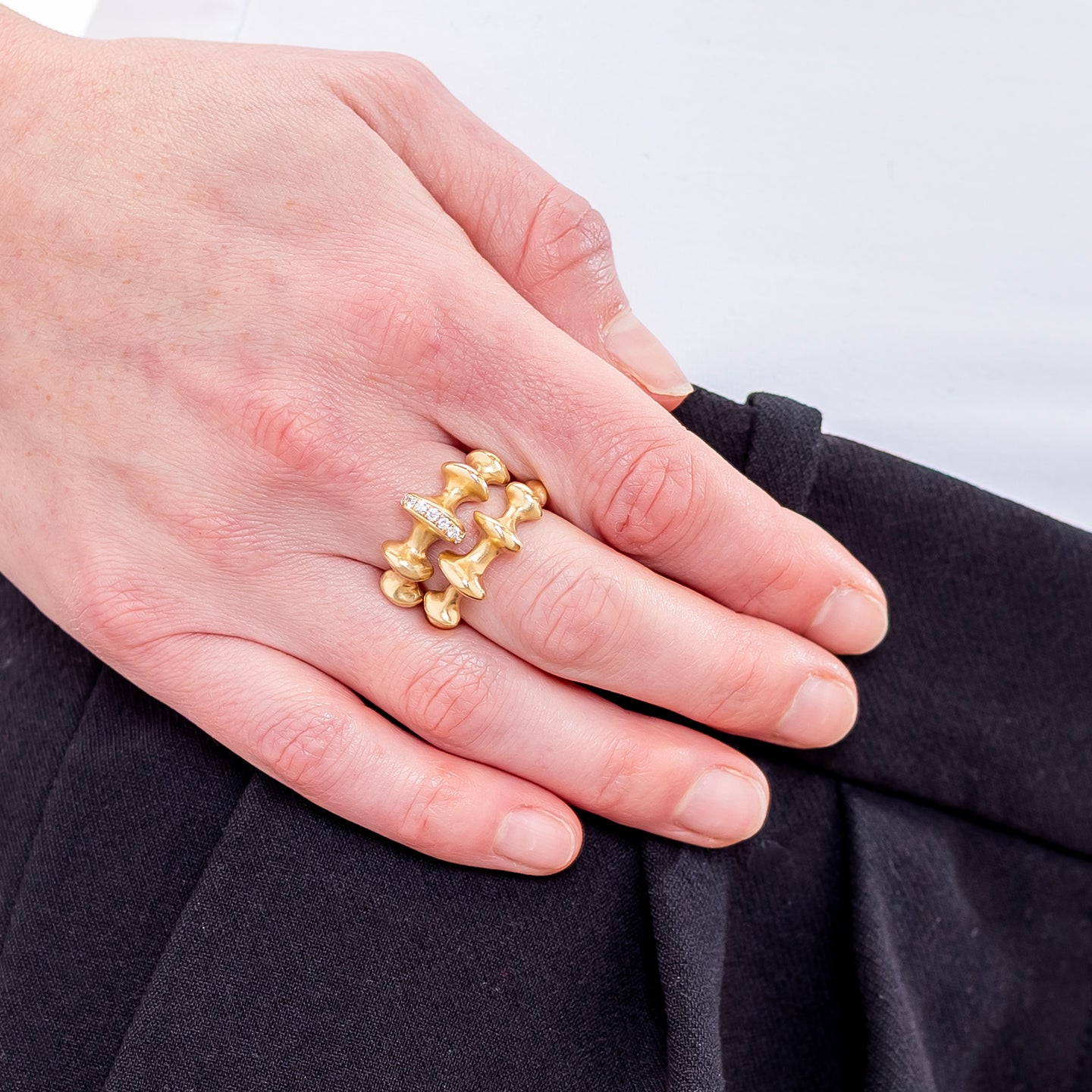 VRAM Chrona II Ring with Diamonds