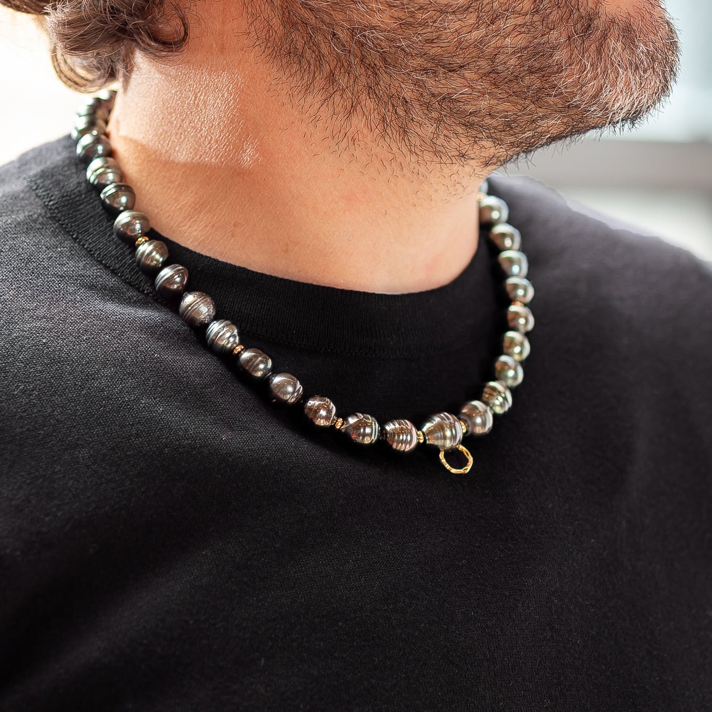 Milamore 'Kintsugi' Noir Pearl Necklace