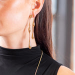 Fernando Jorge 'Fluid' Gold Doubled Earrings
