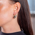 Caroline Ellen South Sea Keshi Pearl Single Drop Earrings