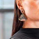 Silvia Furmanovich Quintessence 'Marquetry' Tibetan Rose Earrings