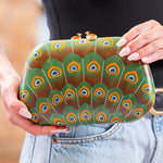 Silvia Furmanovich Quintessence 'Marquetry' Peacock Clutch