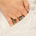 Bibi Van Der Velden Frog Abalone Stacking Ring