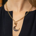 Harwell Godfrey Foundation Cable Chain Necklace with Rainbow Hexagon