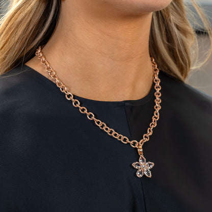 Sylva & Cie Rose Gold Pirate Chain Necklace
