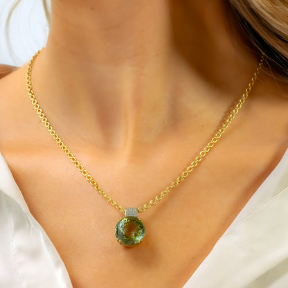 Irene Neuwirth Gemmy Gem One-of-a-Kind Green Tourmaline Necklace