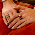 Irene Neuwirth Classic Five Stone Bezel Ring