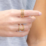 Hoorsenbuhs Classic Tri-Link with Diamond Bridges-Dame