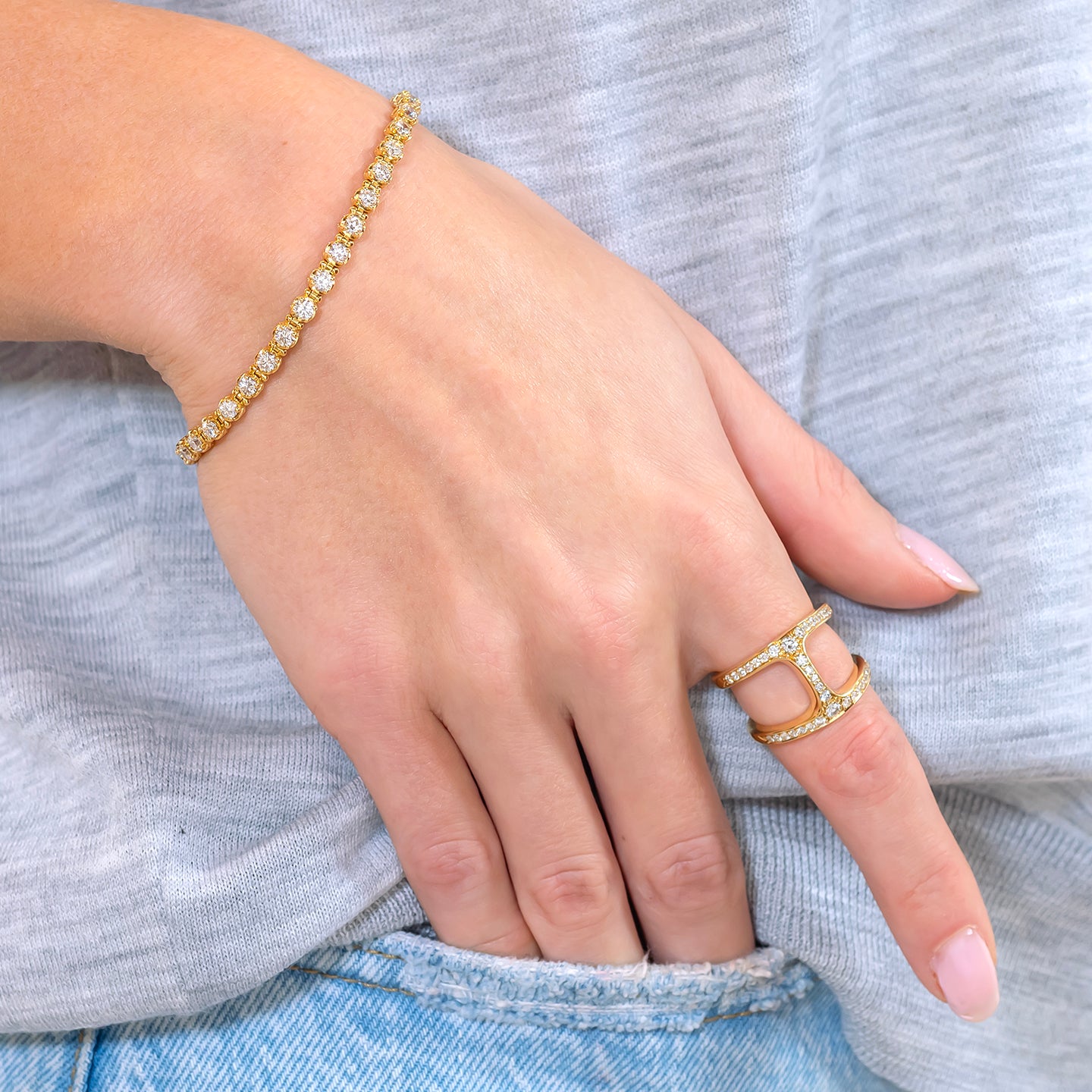 Hoorsenbuhs Dame 'Phantom' Ring with Cognac Diamonds
