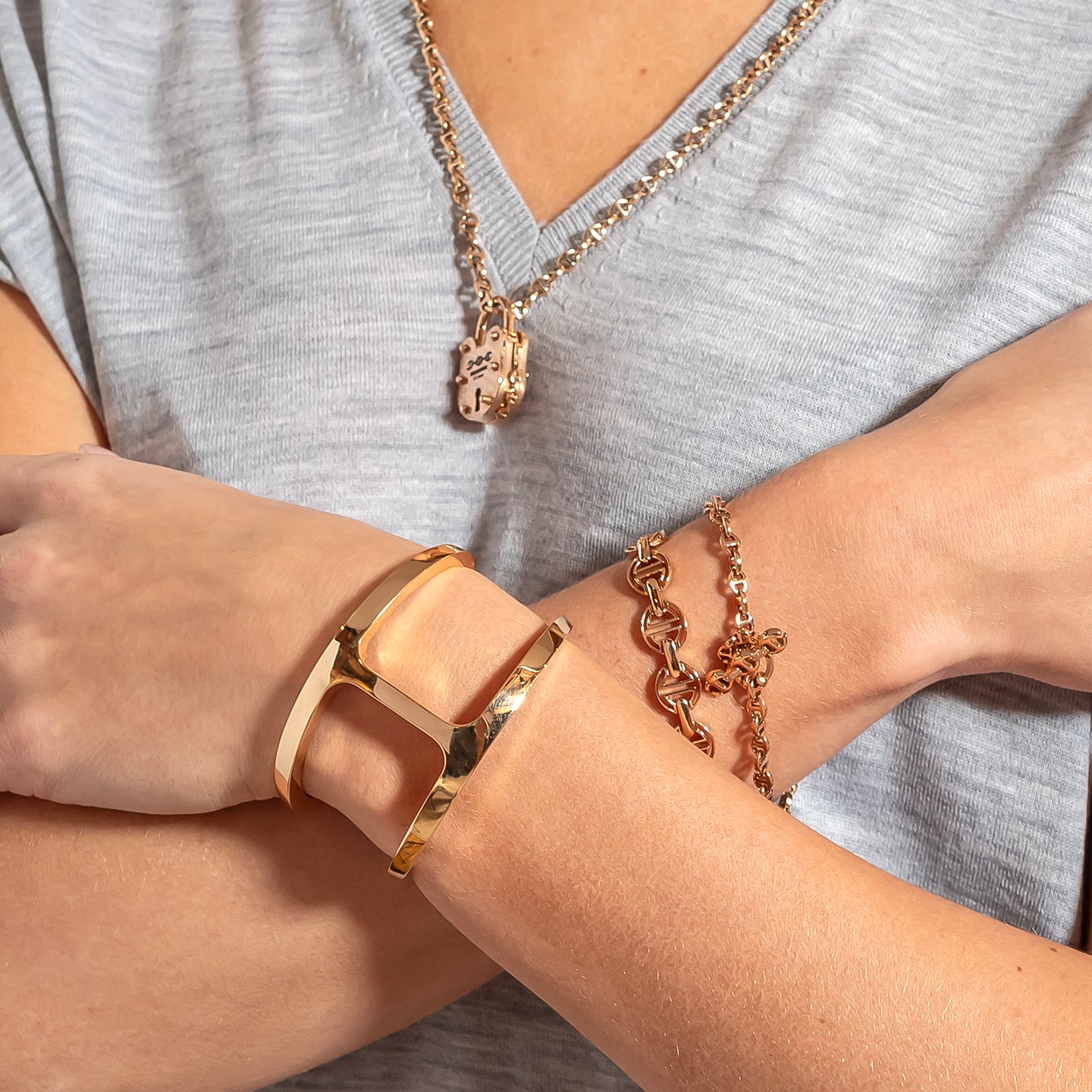 Hoorsenbuhs Small Link 'MMV' Bracelet – The Loupe Jewelry