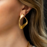 Fernando Jorge 'Stream' Medium Lines Loop Earrings