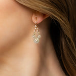 Fernando Jorge 'Surround' Gravity Small Earrings with Milky Aquamarine