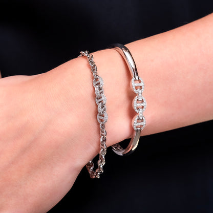 Hoorsenbuhs 'Sirkel' Bracelet with Diamonds