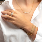 Anita Ko Diamond Sideways Palm Leaf Ring