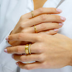 Caroline Ellen Narrow Pave Diamond Ring