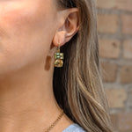 Irene Neuwirth Gemmy Gem One-Of-A-Kind Beryl and Tourmaline Two-Stone Earrings