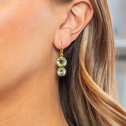 Irene Neuwirth 'Gemmy Gem' One-Of-A-Kind Green Tourmaline Double Stone Earring