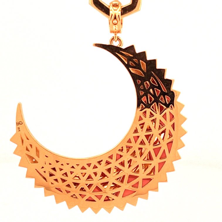 Harwell Godfrey Major Moon Coral Pendant