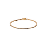 Luis Morais Gold Tennis Bracelet with Black Diamonds