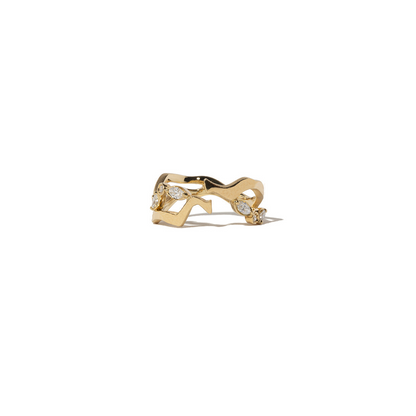 Milamore 'Kintsugi' Float Diamond Ring II