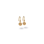 Caroline Ellen Star Set Cognac Diamond Dangle Earrings