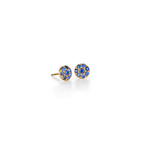 Caroline Ellen Pave Sapphire Disk Studs