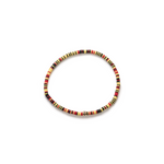 Luis Morais Blue Sapphire Short Roll Bead on Vinyl Beaded Bracelet