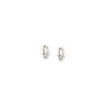 VRAM Chrona Mini White Gold Diamond Hoops