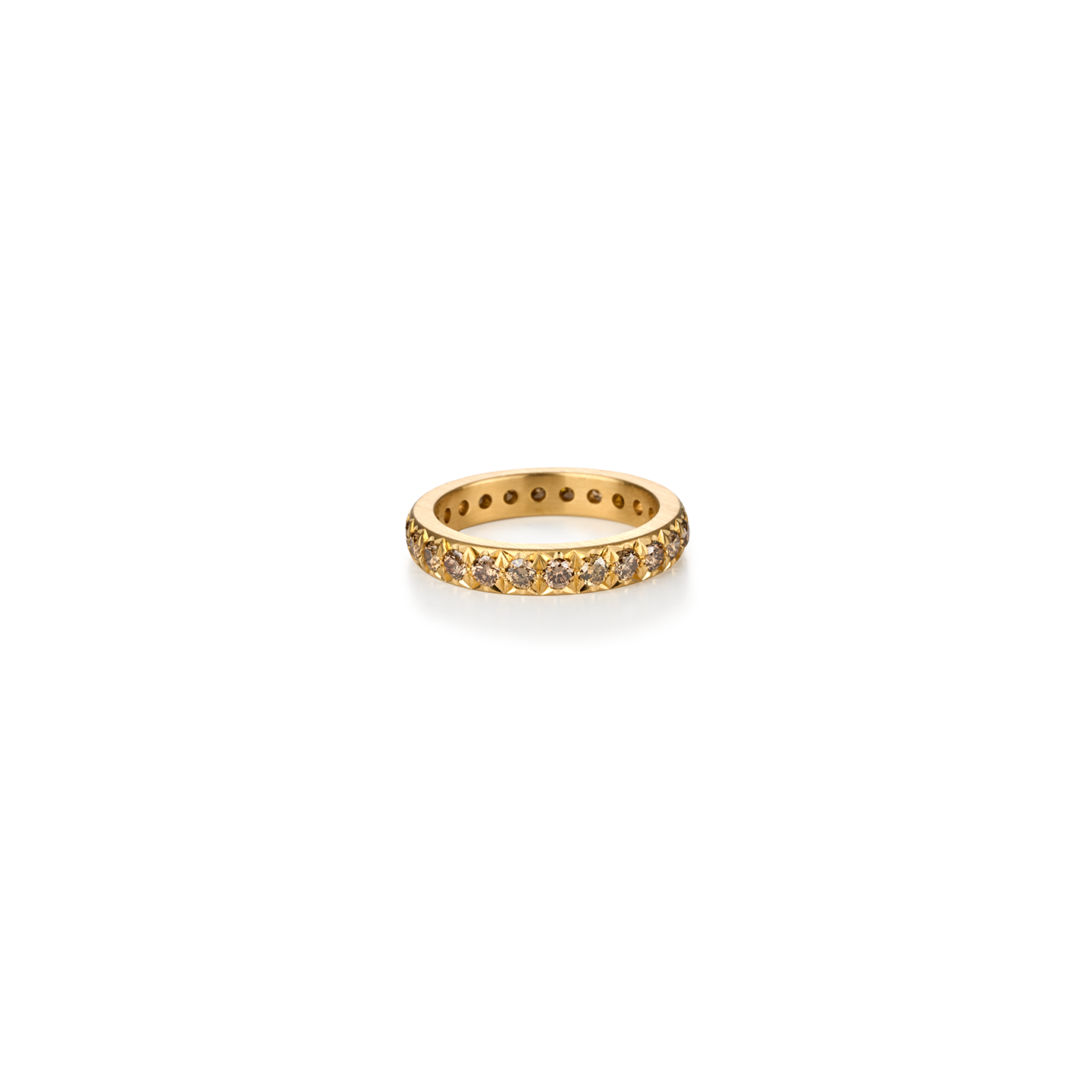 Caroline Ellen Pave Cognac Diamond Band