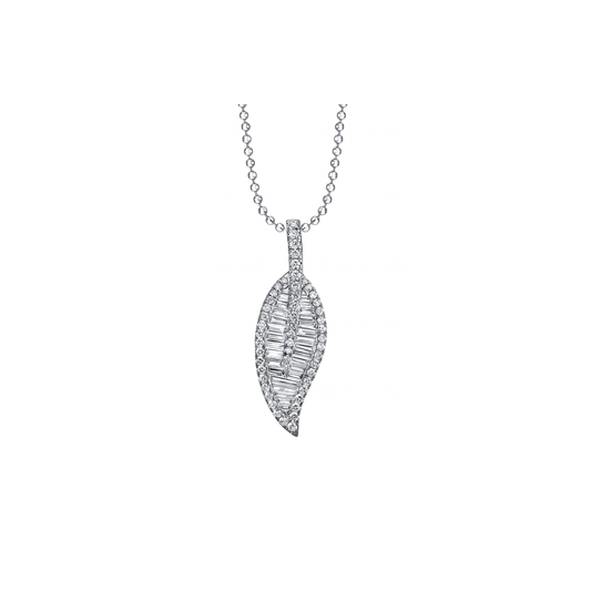 Anita Ko Large Leaf Diamond Necklace