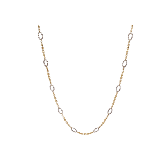 Sylva & Cie Oval Link Mixed Metal Chain
