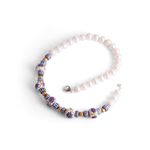 Sylva & Cie Millefiori Bead and Freshwater Pearl Necklace