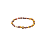 Luis Morais Gold Cabochon Collar on Gemstone Beaded Bracelet