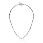 Hoorsenbuhs 3mm Open Link Necklace with Pave 5mm Links