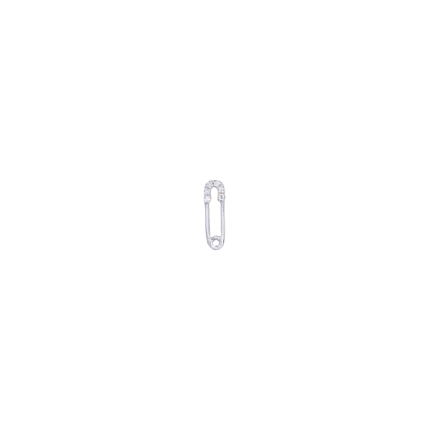 Kai Linz Diamond Safety Pin Stud Earring