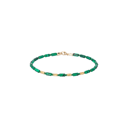 Luis Morais Mini Drill Bits on a Gemstone and Glass Beaded Bracelet