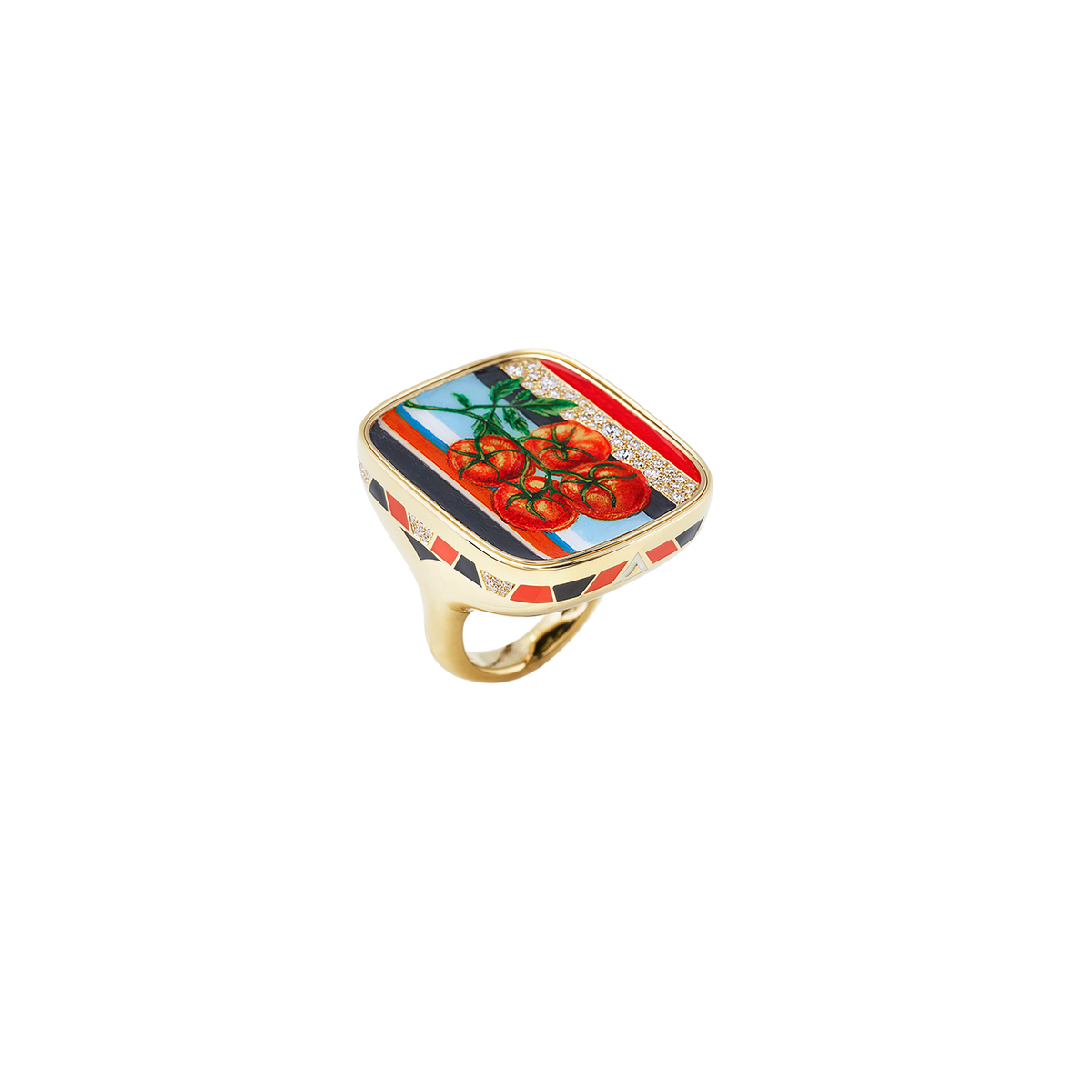Francesca Villa 'Change Your Stripes' You Say Tomato Reversible Vintage Cameo Ring