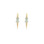 Bibi Van Der Velden Alligator Green Amethyst Bite Earrings