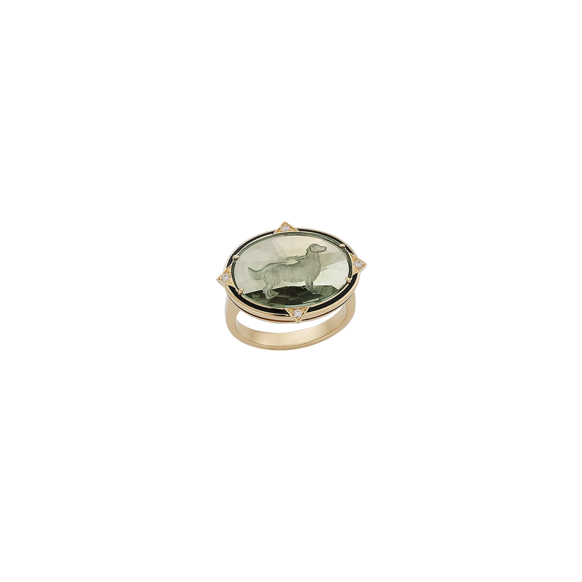Francesca Villa 'Being Furry' Dog Intaglio Ring