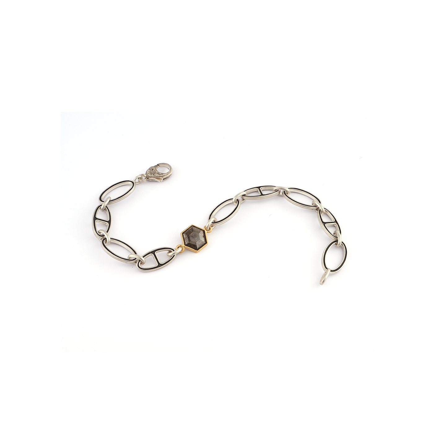 Sylva & Cie Men's Rough Diamond Bracelet