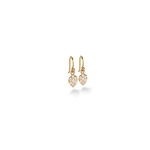 Caroline Ellen Pave Diamond Pear Dangle Earrings
