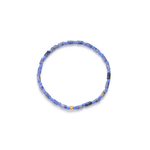 Luis Morais Short Roll Bead with Clover Symbol on Beaded Bracelet