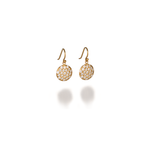 Caroline Ellen Medium Pave Lentil Earrings