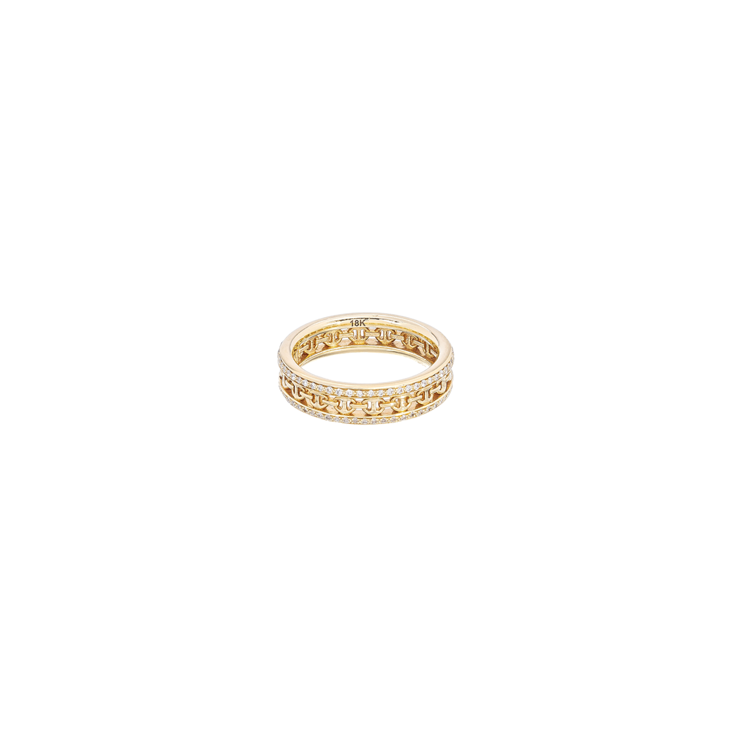 Hoorsenbuhs Chassis Ring with Diamonds