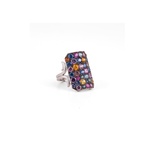 Sylva & Cie Multicolor Sapphire Ten Table Ring