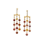 VRAM One-of-a-Kind Chrona Chandelier Zircon and Diamond Earrings